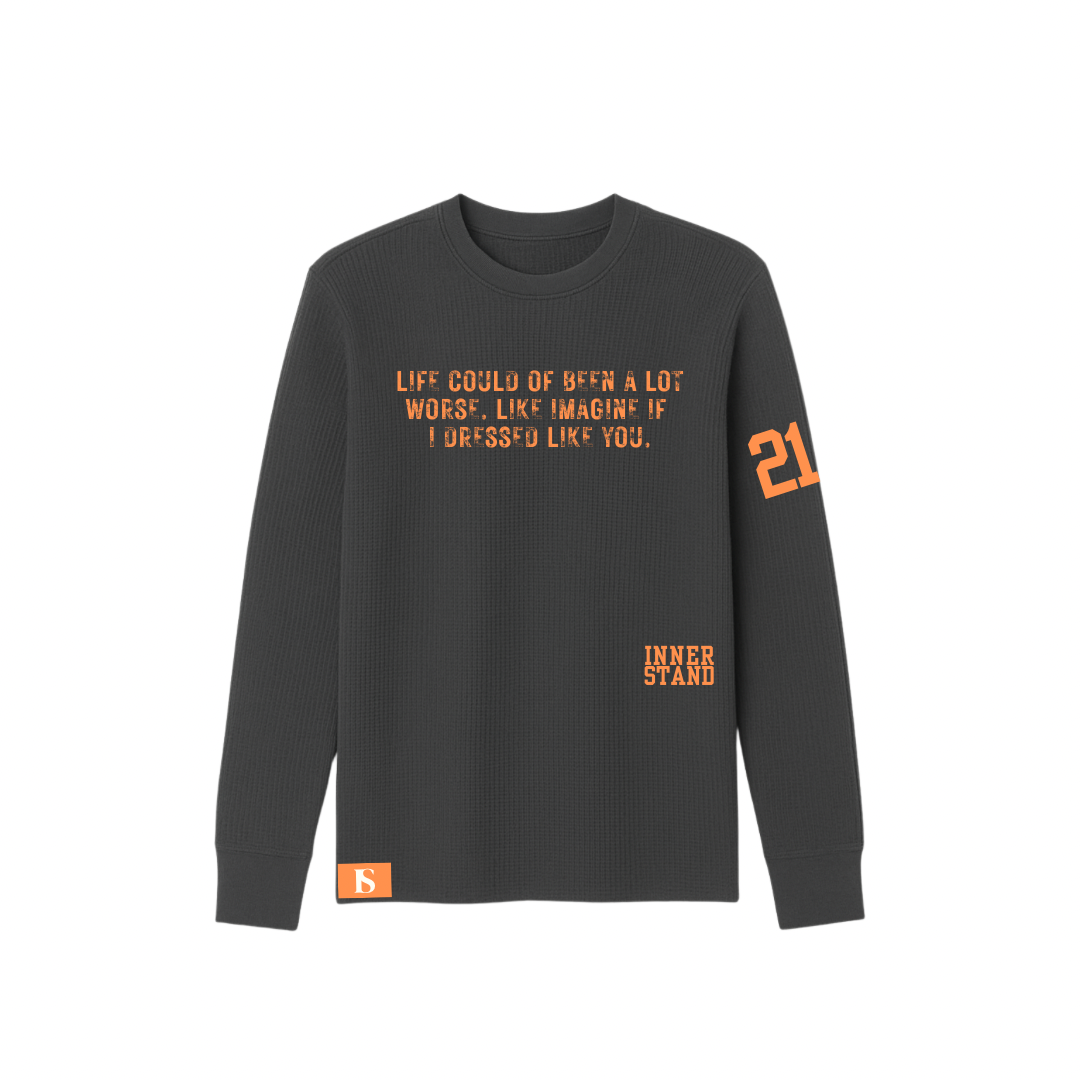 GREY “like you” waffle knit