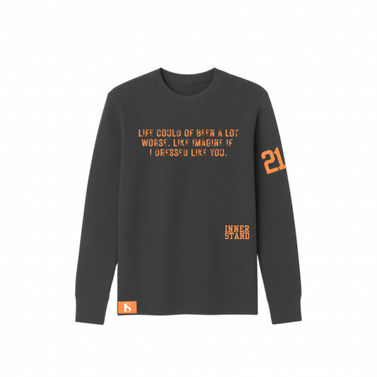 GREY “like you” waffle knit